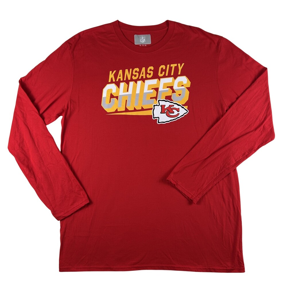 Kansas City Chiefs Shirt Mens XL Red Long Sleeve NFL Football NFL Graphic Tee